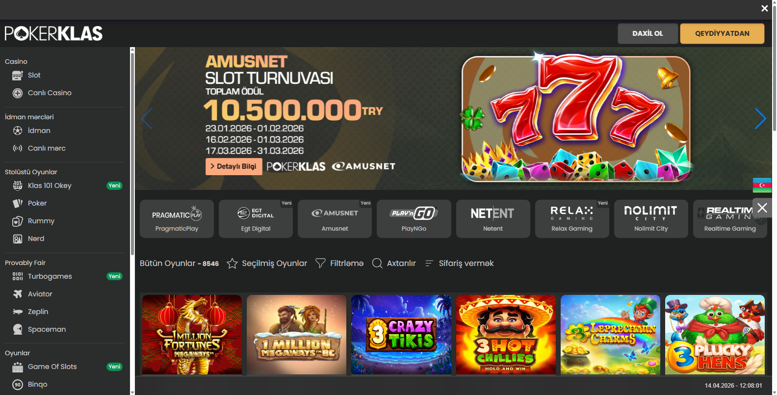 Pokerklas Üyelik Sonrası Yatırım Bonusları